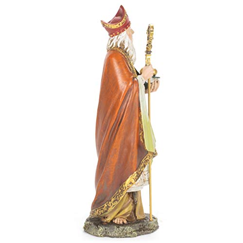 Roman Joseph's Studio by Roman, Renaissance Collection, 10.5" H ST Nicholas Figure, Home Décor, Devout Gift, Prayerful Inspiration (3x4x10) - Image 4