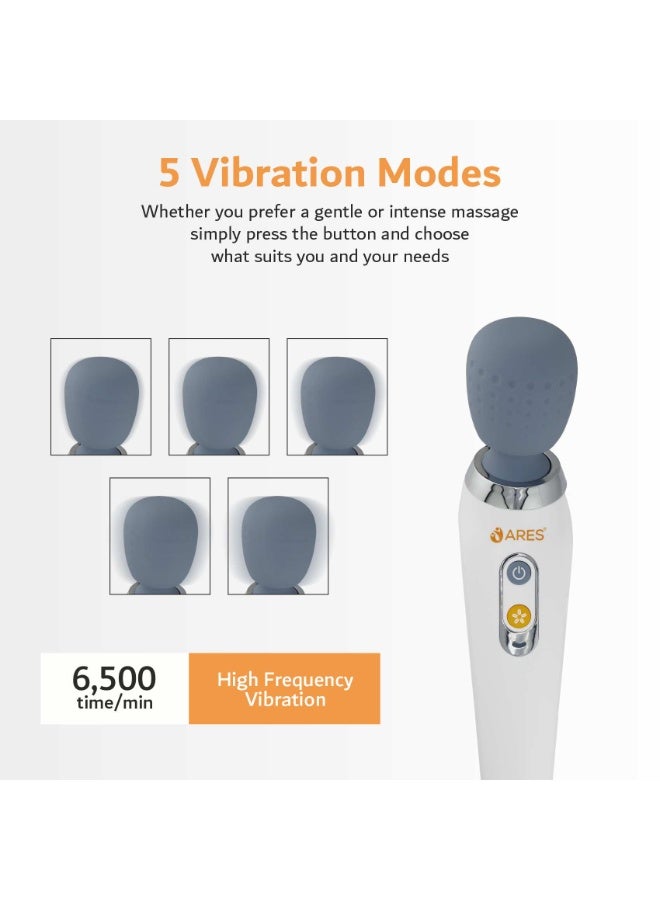 ARES uRabbit Handheld Massager Wireless Mute 6 Speed Modes USB Charging, Ipx7 - Image 4
