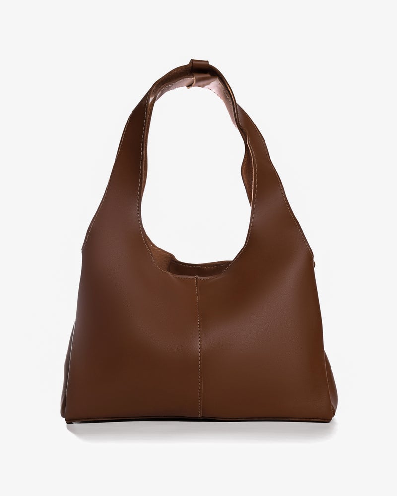 حقيبة كتف جلد – تصميم بسيط للنساء - Image 1