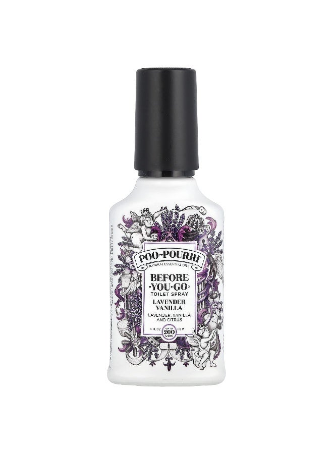Poo-Pourri Poo-Pourri, Before-You-Go® Toilet Spray, Lavender Vanilla, 4 fl oz (118 ml)  - Image 1