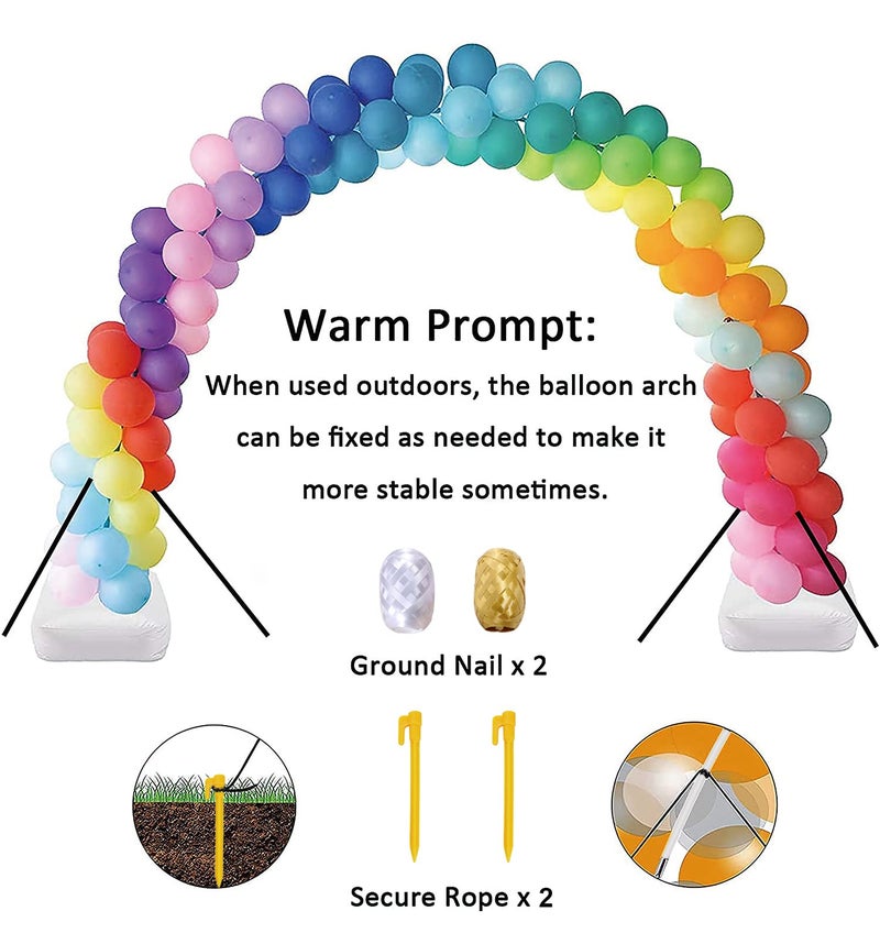 LANGXUN 20ft Balloon Arch Kit, Balloon Arch Stand For Birthday Party Wedding Graduation Decorations, Baby Shower Garden Arbors Photo Backdrop Party Supplies, 9ft-H x 10ft-L - Image 4