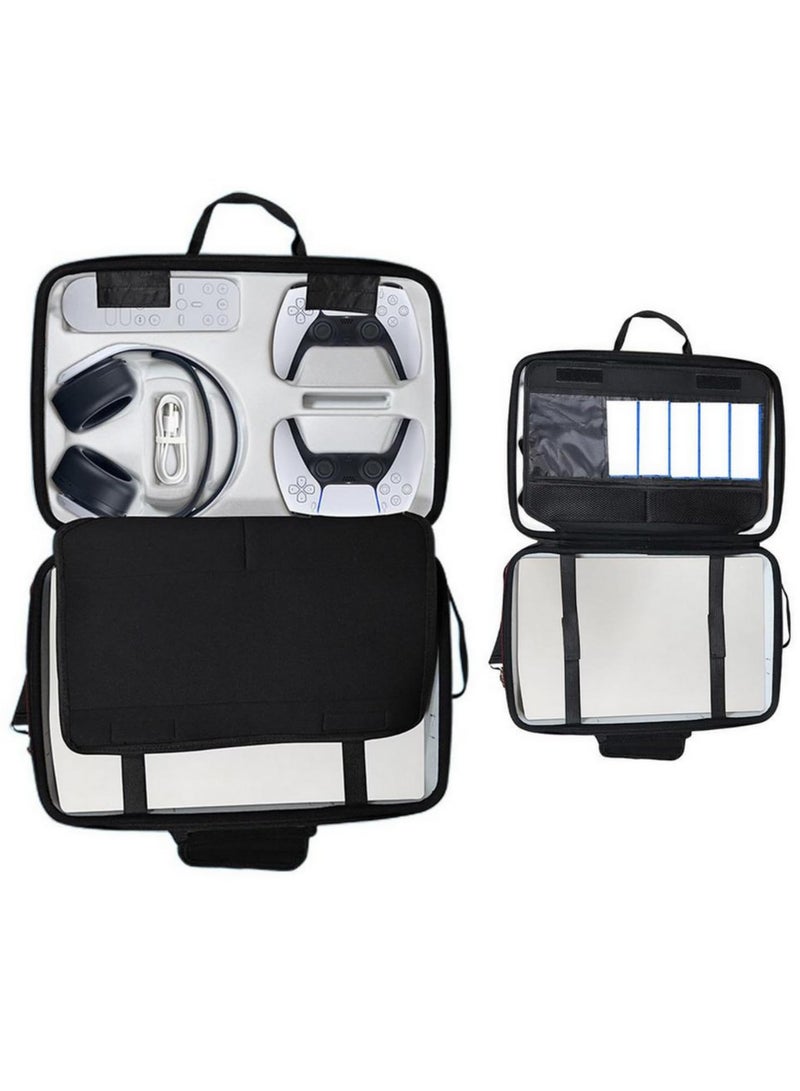 For PS5 Carrying Bag Hard Shell Travel Case Compatible with PS5 /PS4 Handheld Game Console Portable Storage Bag for Camping Outdoor Accessories Host Protective Shell - Image 2