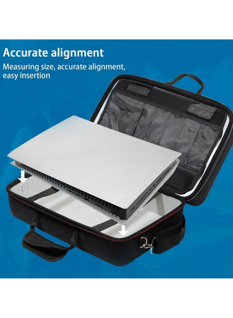 For PS5 Carrying Bag Hard Shell Travel Case Compatible with PS5 /PS4 Handheld Game Console Portable Storage Bag for Camping Outdoor Accessories Host Protective Shell - Image 3