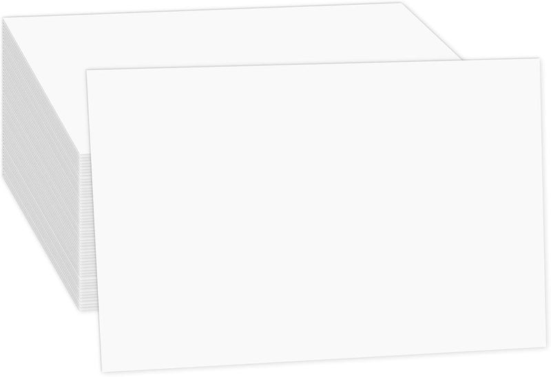 Goefun White Large Index Cards 6x9 Cardstock, Goefun 80lb Thick Printer Paper, 100 Pack Big Notecards Blank for Menus, Party Invitations, Greetings, Flash Cards, DIYs - Image 1