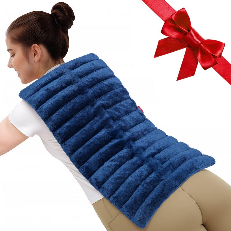 Comfytemp Large Microwave Heating Pad for Sciatica, Back Pain Relief, Period Cramps, 12x22 3.6LB Moist Microwavable Heating Pads, Warm Compress for Neck Shoulders, Comfort Items for Women Seniors - Image 1