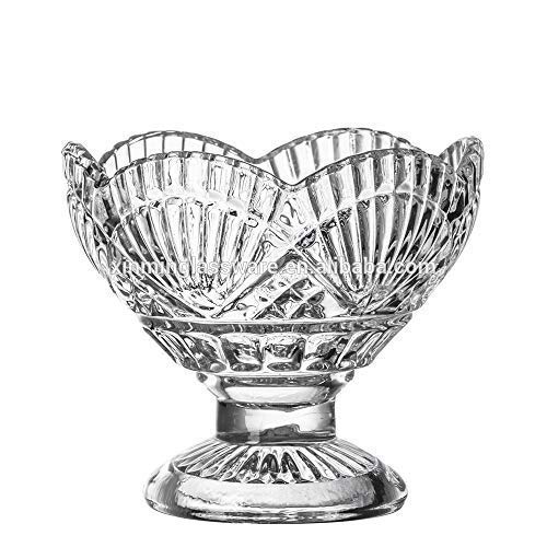 HOMIES INTERNATIONAL HOMIES INTERNATIONAL European Style Cute Glass Sundae DishPuddingDessert Bowl Set for Bar Table Party Home Restaurant 13 oz Clear Set of 4 Pieces  - Image 3
