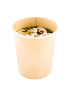 Restaurantware Restaurantware-Bio Tek 32 Ounce Soup Containers, 200 Durable Soup Bowls - Lids Sold Separately, Sustainable, Kraft Paper Soup Cups, Disposable, For Take Out And Delivery  - Image 4