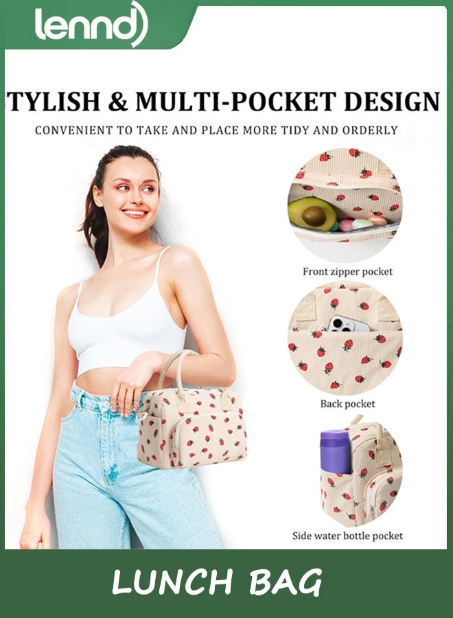 LENND Insulated Lunch Bag for Women Men Large Reusable Lunch Box Adult Leakproof Portable Cooler Tote Bags for Work Picnic  - Image 3