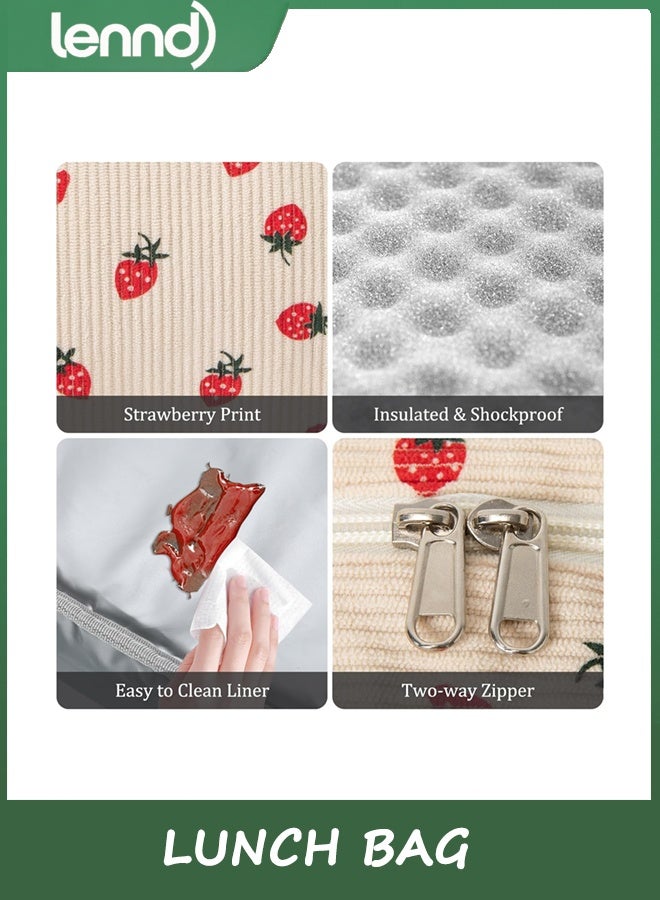 LENND Insulated Lunch Bag for Women Men Large Reusable Lunch Box Adult Leakproof Portable Cooler Tote Bags for Work Picnic  - Image 5