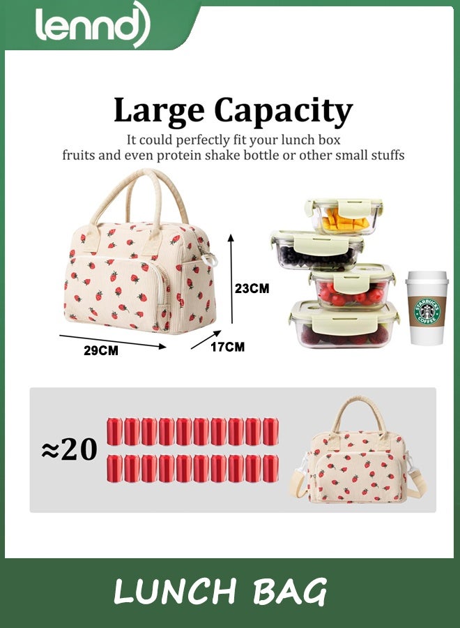 LENND Insulated Lunch Bag for Women Men Large Reusable Lunch Box Adult Leakproof Portable Cooler Tote Bags for Work Picnic  - Image 2