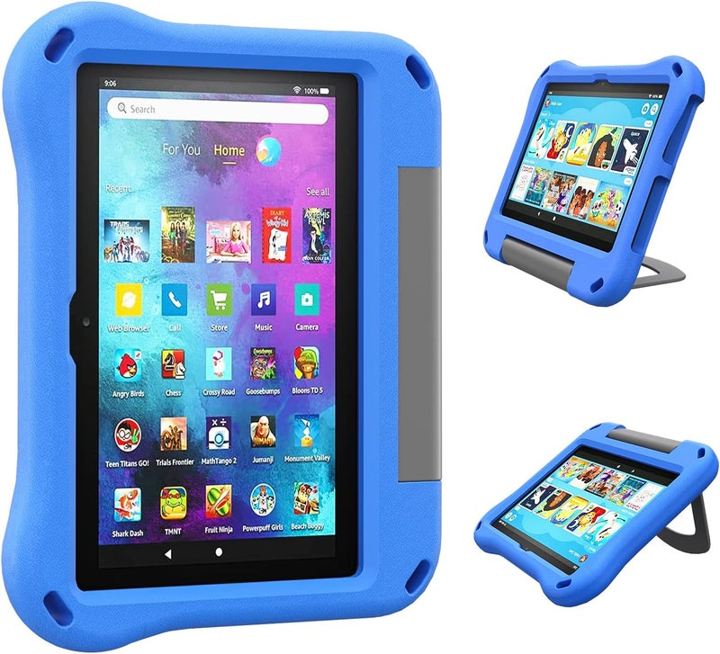 أورلد غلاف Fire HD 8 للأطفال، غلاف Kindle Fire 8، غلاف Amazon Fire 8 (إصدار 2020، الجيل العاشر) - غلاف خفيف الوزن ومقاوم للصدمات ومقاوم للأطفال لجهاز Amazon Fire HD 8 و8 Plus - أزرق - Image 1