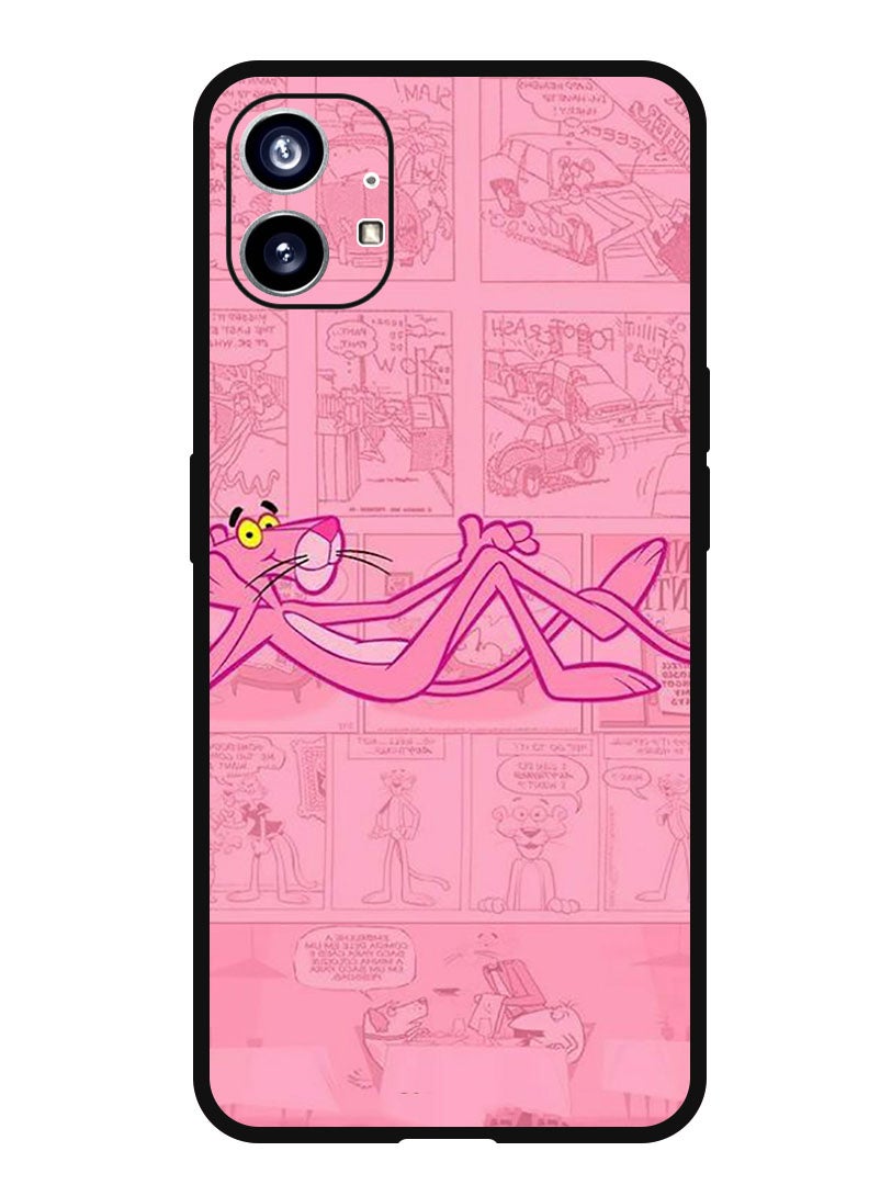 Theodor Protective Case Anti Scratch Shock Proof Bumper Cover For Nothing Phone 1 Pink Panther - Image 1