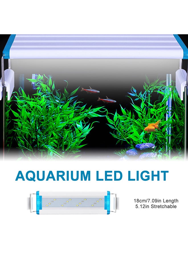 إسكدنيا مصباح LED لحوض الأسماك أبيض 18.8x7.8x5سم - Image 1