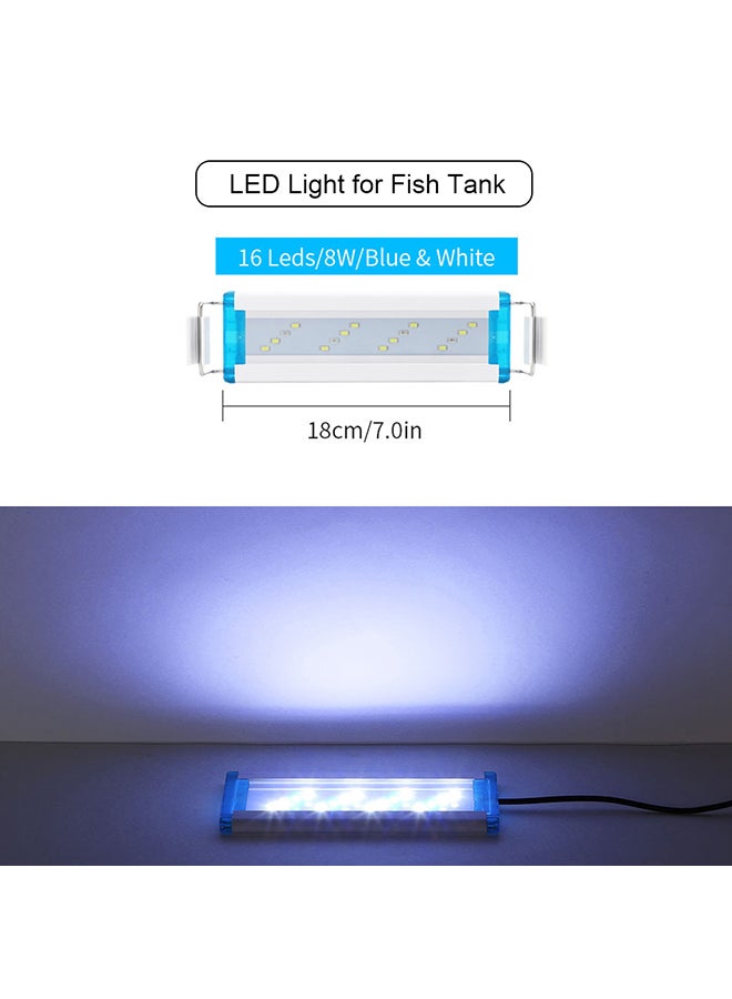 إسكدنيا مصباح LED لحوض الأسماك أبيض 18.8x7.8x5سم - Image 5