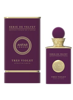 Anfar ANFAR LONDON TRES VIOLET Pour femme Extrait de Parfum for Women, Floral Fragrance, WHITE AMBER, PERU BALM & WOODY 