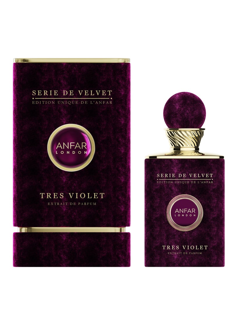 ANFAR LONDON TRES VIOLET Pour femme Extrait de Parfum for Women, Floral Fragrance, WHITE AMBER, PERU BALM & WOODY - Image 1