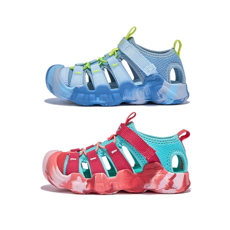 Color Outdoor Children'S Shoes Summer Children'S Sports Sandals Hollow Breathable Shoes For Girls Shuoxi Shoes Boys Baotou Beach Shoes - Image 2