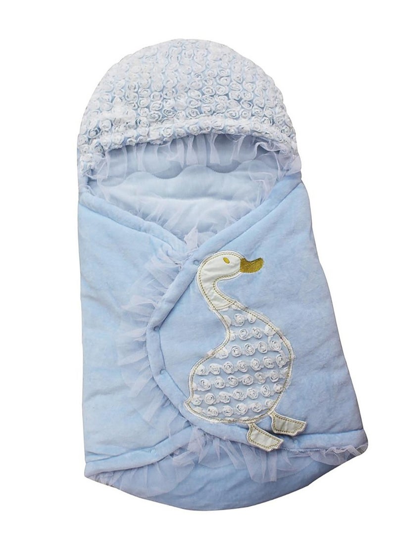 AGD Adjustable Soft Baby Swaddling Infant Hooded Wearable Blanket Sleeping Bag 