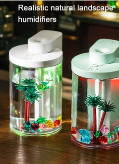 Portable Mini Humidifier with Microlandscape and Colorful Light, USB Personal Desktop Small Humidifier Perfect for Bedroom, Office, Car, 260ml, White - pzsku/ZF72E6036AAF71A20DF3DZ/45/_/1731601447/03f87560-1a38-4a00-89b8-4a936a04a249