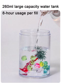 Portable Mini Humidifier with Microlandscape and Colorful Light, USB Personal Desktop Small Humidifier Perfect for Bedroom, Office, Car, 260ml, White - pzsku/ZF72E6036AAF71A20DF3DZ/45/_/1731601721/4fa1c478-a1ca-498a-8bcb-454bc4755c8e