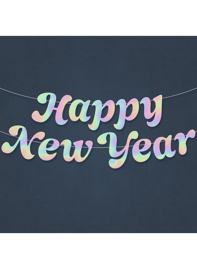 KatchOn Holographic New Year Banner - 10 Feet | Glow in The Dark New Years Eve Decorations - Image 1