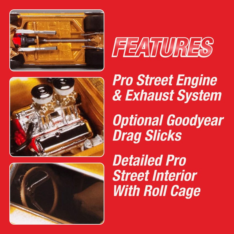 AMT 1967 Chevy Chevelle Pro Street 1:25 Scale Model Kit - Image 3