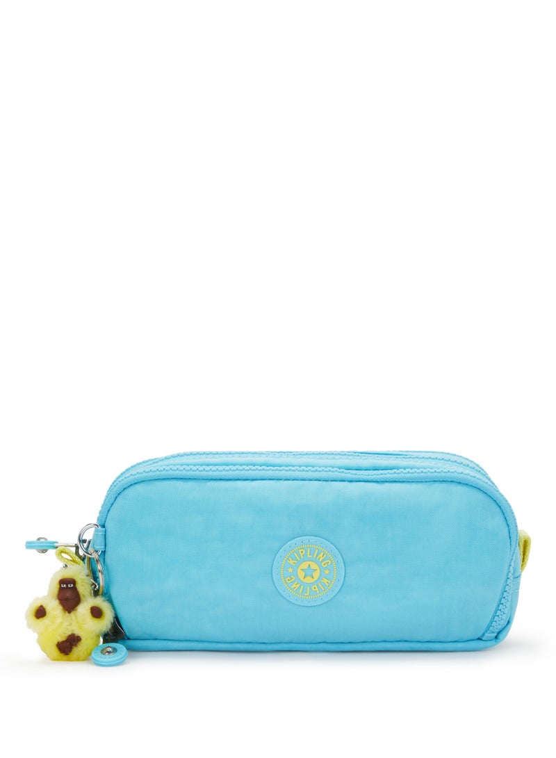 kipling Storia + New Kichirou + Gitroy (Buy Trolley + Lunch Bag & Get Free Pencil Case) (Set of 3pcs Bundle) Geo Shell - Splash Blue - Image 2