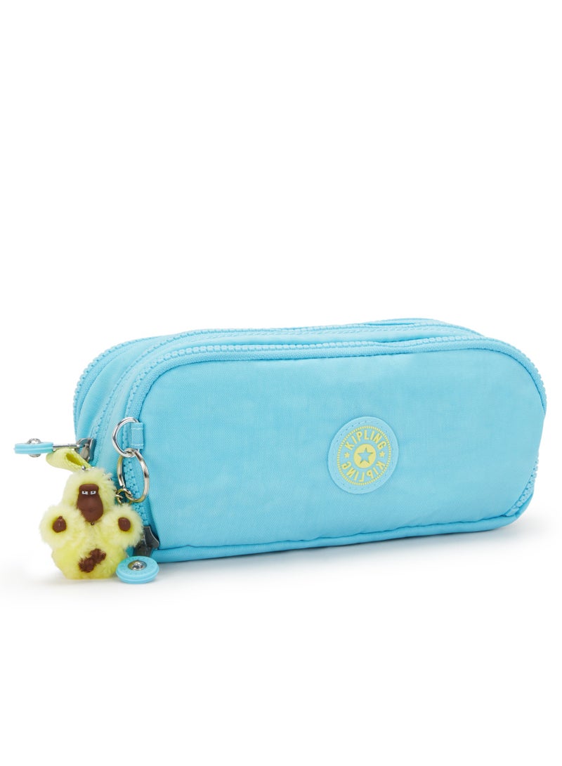 kipling Storia + New Kichirou + Gitroy (Buy Trolley + Lunch Bag & Get Free Pencil Case) (Set of 3pcs Bundle) Geo Shell - Splash Blue - Image 5