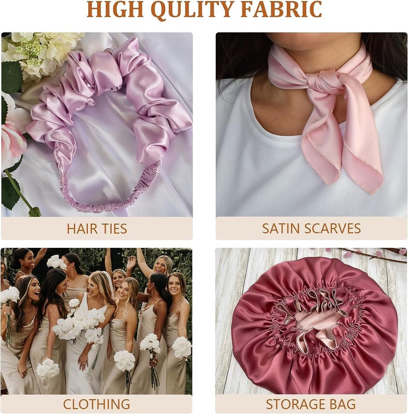 Filloxy Plain Silky Shine Satin Fabric Material for Fashion Design Stitching Multiple Use Includes Dress, Pillow Cover, Designer Cloths, Home Decor Material - 44" Hight (Wine, 5 Meter) - Image 5
