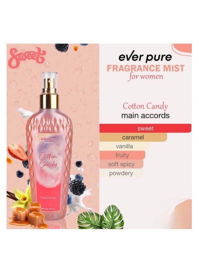 ever pure - Fragrance Mist for Women Cotton Candy 236 ml - Image 1