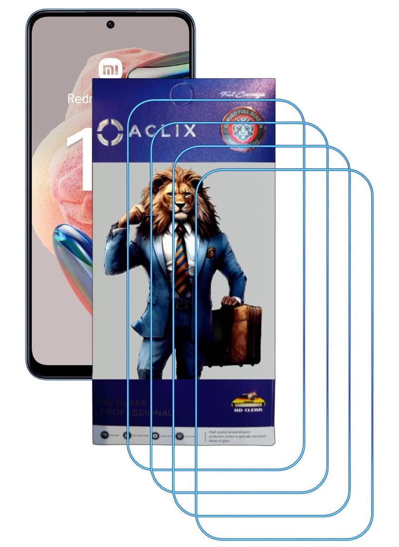 ACLIX 4 Pieces Antistatic ESD Dustproof Premium Quality High Definition Clear Tempered Glass Screen Protector Designed For Xiaomi Redmi Note 12 - Image 1