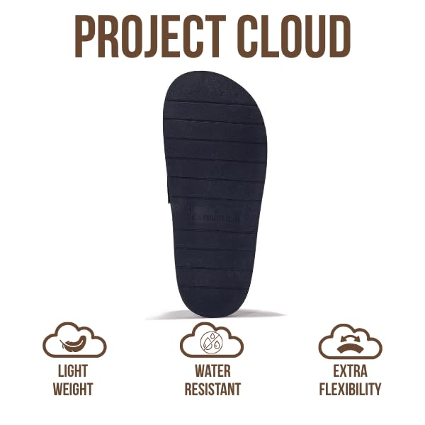 Project Cloud Genuine Leather Womens Clog - Memory Foam Arch Support Non-Slip Sole Mules & Clogs for Women Footwear - Platform Winter Shoes (Foamy, MIDNSUEDE,8.5) - Image 4