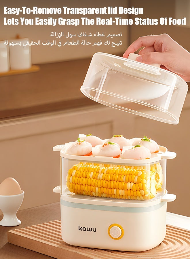  كاو أجهزة طهي البيض على البخار، أجهزة سلق البيض، الخافقات الكهربائية، غلايات البيض، أجهزة طهي البيض على البخار سعة 12 بيضة، أجهزة طهي البيض على البخار مزدوجة الطابق. - Image 5