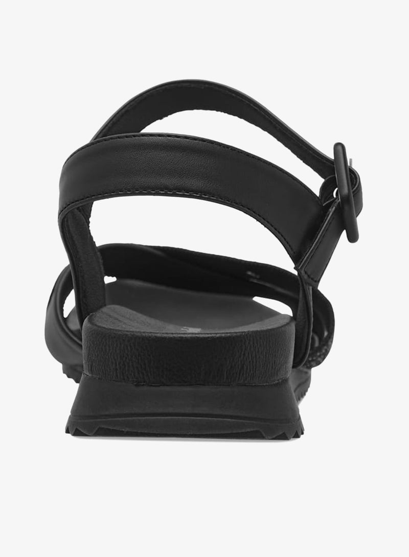 Le Confort Women Textured Cross Strap Sandals with Buckle Closure - Image 4
