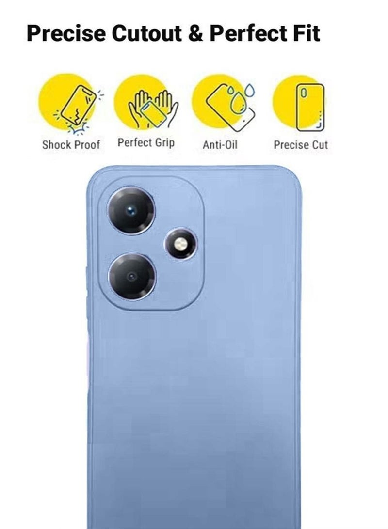 Infinix HOT 30 Silicone Back Case Cover Mobile Phone Accessories with Anti-drops Anti-fingerprints Camera Shockproof Protection Soft Anti-scratches Anti-drops Anti-fingerprints Guard Protector - Image 3