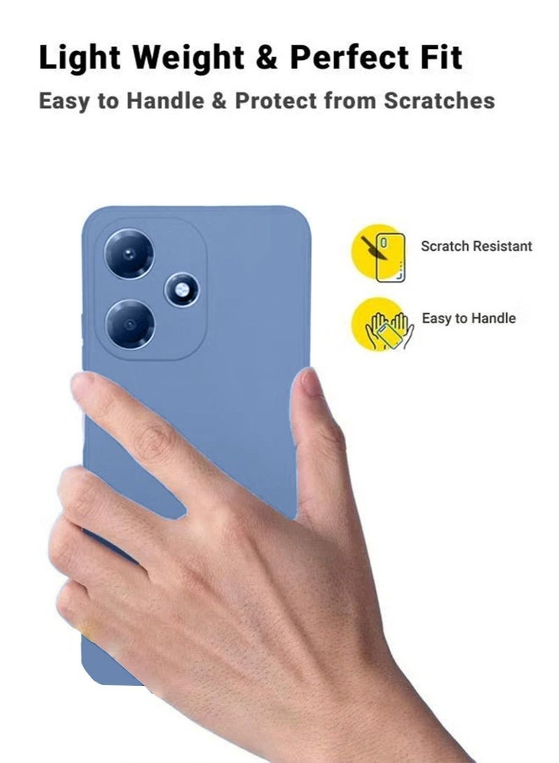 Infinix HOT 30 Silicone Back Case Cover Mobile Phone Accessories with Anti-drops Anti-fingerprints Camera Shockproof Protection Soft Anti-scratches Anti-drops Anti-fingerprints Guard Protector - Image 2
