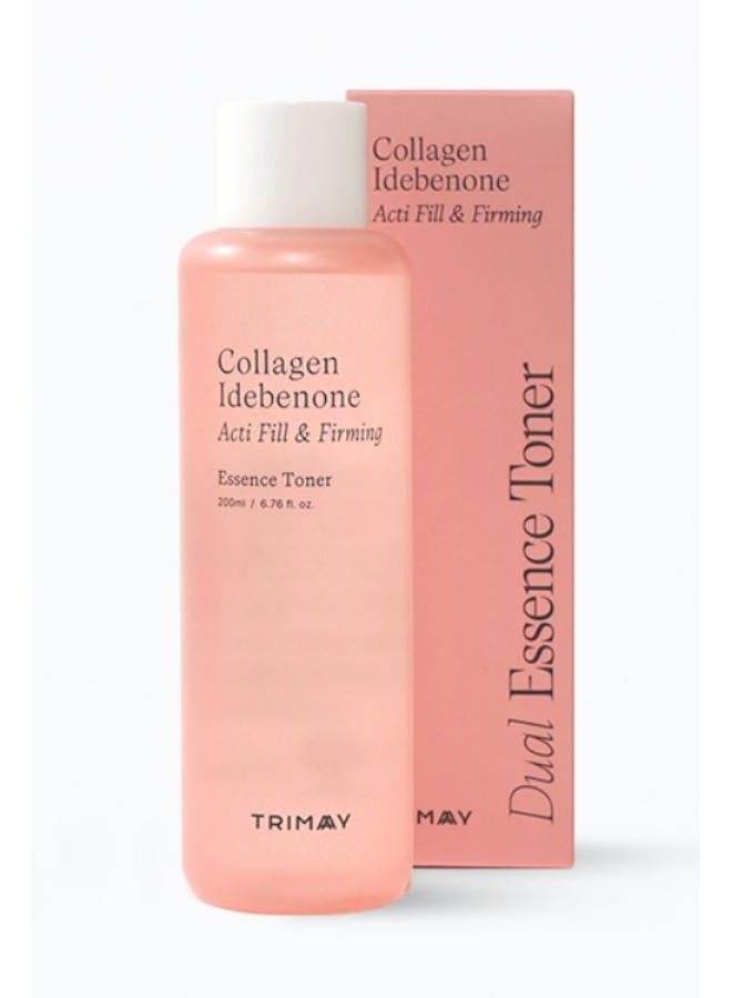 TRIMAY Dual Essence Toner Collagen Idebenone Acti Fill & Firming 200 ML - Image 1