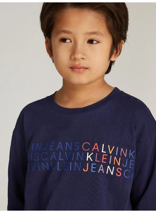 كالفن كلاين جينز CKJ LOGO LS T-SHIRT