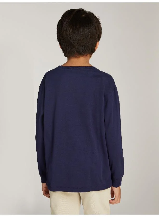 كالفن كلاين جينز CKJ LOGO LS T-SHIRT