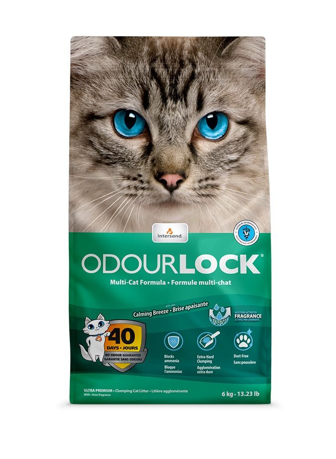 Odourlock Calming Breeze Clumping Cat Litter 6 kg