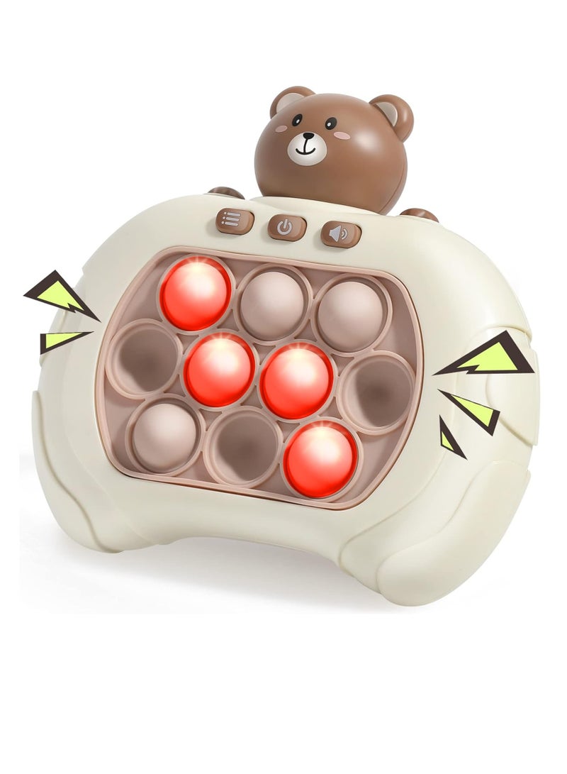 Oriental Greet Electronic Quick Push Light Up Pop Game Fidget Toys for Adults and Kids, Puzzle Game Machine Push Pop Bubble Fidget Sensory Toy Birthday Gifts - Image 1