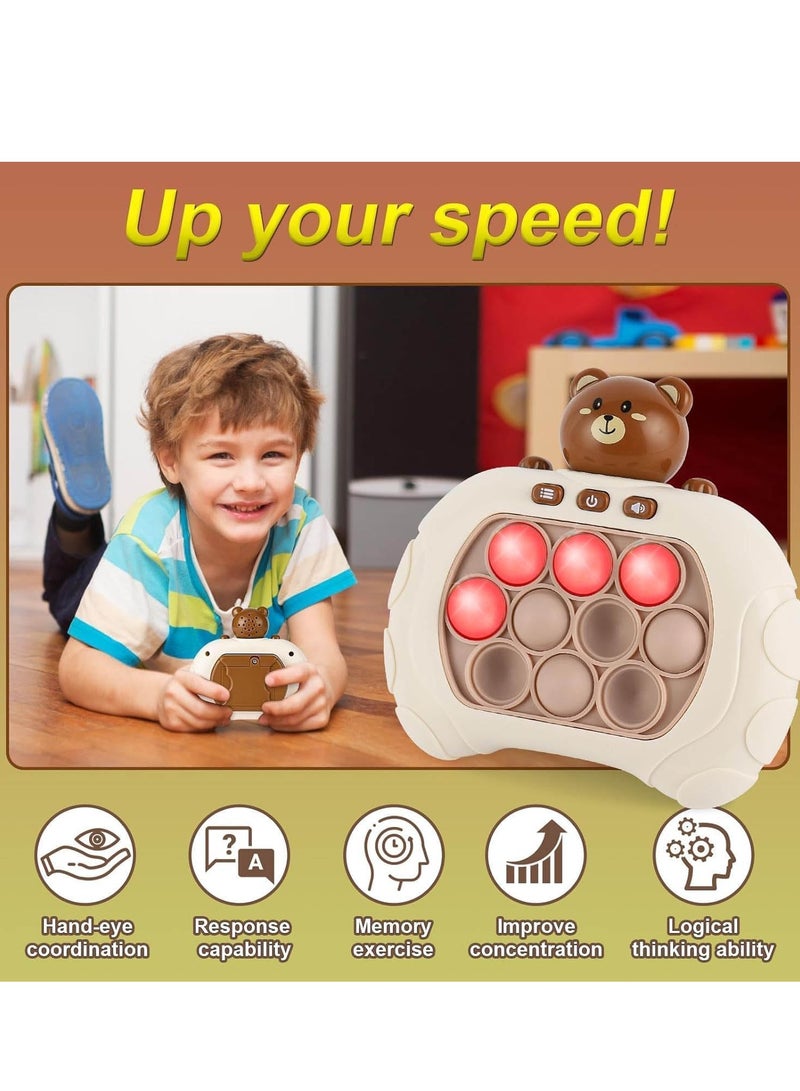 Oriental Greet Electronic Quick Push Light Up Pop Game Fidget Toys for Adults and Kids, Puzzle Game Machine Push Pop Bubble Fidget Sensory Toy Birthday Gifts - Image 5