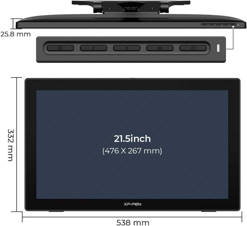 XPPen XP-PEN Artist 22 (2nd Gen) 21.5" Drawing Tablet with 1080P Display with 86% NTSC Color Gamut - Battery-Free Stylus Pen and Adjustable Stand - Supports Windows and Mac - Image 2