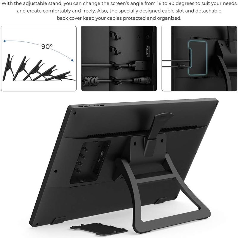 XPPen XP-PEN Artist 22 (2nd Gen) 21.5" Drawing Tablet with 1080P Display with 86% NTSC Color Gamut - Battery-Free Stylus Pen and Adjustable Stand - Supports Windows and Mac - Image 5