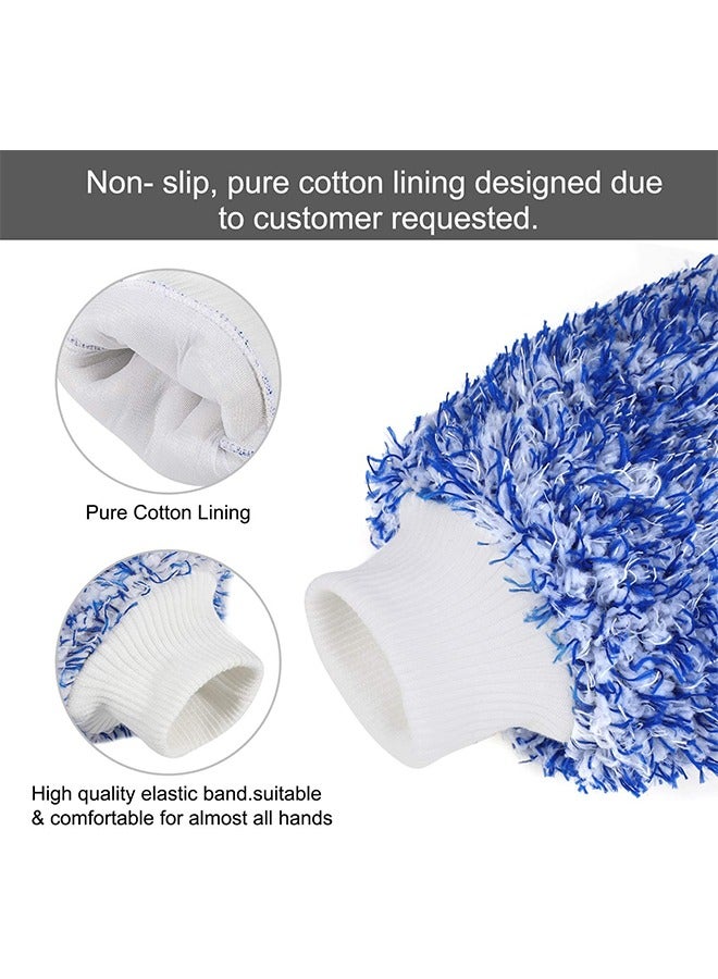Car Towel Soft Absorption Glove High Density Car Cleaning  Soft Easy To Dry Car Detailing Microfiber Madness Washing Mitt Cloth - Image 5