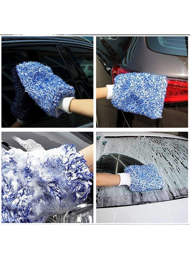 Car Towel Soft Absorption Glove High Density Car Cleaning  Soft Easy To Dry Car Detailing Microfiber Madness Washing Mitt Cloth - Image 4