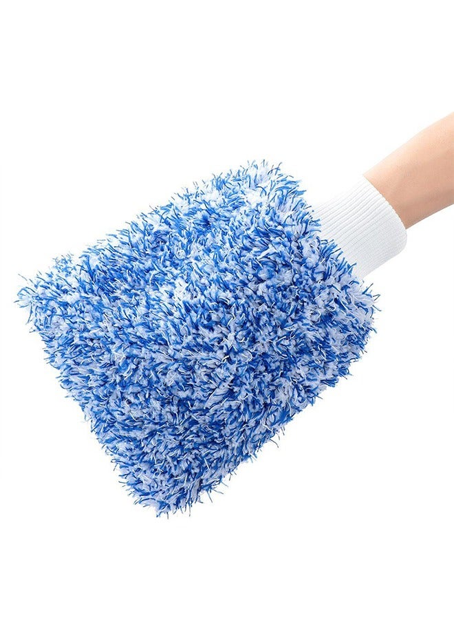 Car Towel Soft Absorption Glove High Density Car Cleaning  Soft Easy To Dry Car Detailing Microfiber Madness Washing Mitt Cloth - Image 2