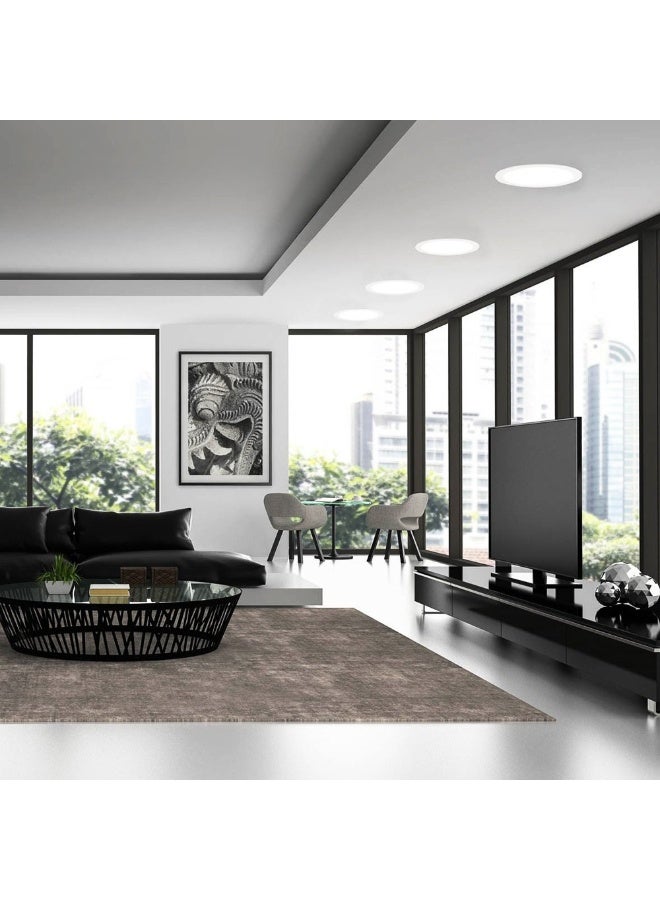 م.م.ذ  دحاولا صخشلا ةكرش اهمزاولو ةرانلا  تادعم ةراجتل زنيل دنآ وتلب لوحة إضاءة LED دائرية من بلاتو PL 12+12 واط GF-PL120DC ثنائية اللون 6K + 3K | إضاءة سقفية مخفية بتصميم نحيف - Image 2