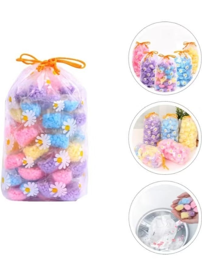 30 pieces of laundry fragrance freshener, convenient for removing unpleasant odors, long-lasting fragrance booster, fragrance beads in floral sachets, oil capsules for soft and fresh clothes with a colorful fragrance bead scent. - Image 3