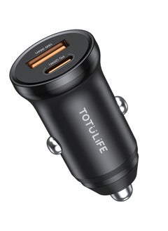 Totulife Mini Car Charger PD 20W + QC - Black  - Image 2